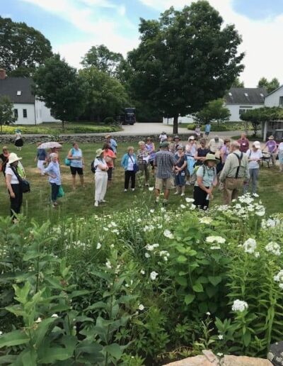 Gardeners at Display Gardens at White Flower Farm, Ct