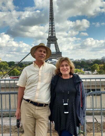 Charlie and Deb at Eiffel Tower