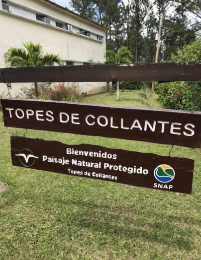 Sign for National Park in Cuba