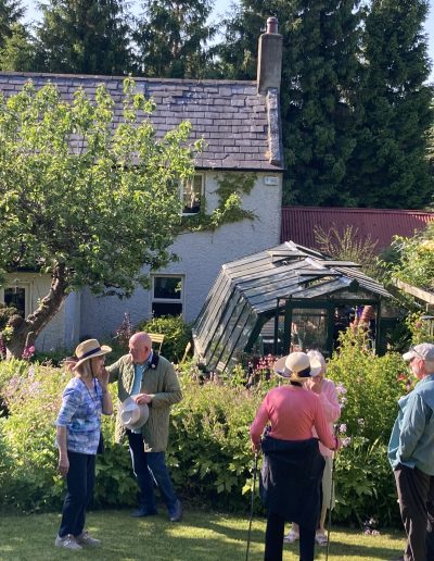 Group of gardeners visiting a private garden in Ireland