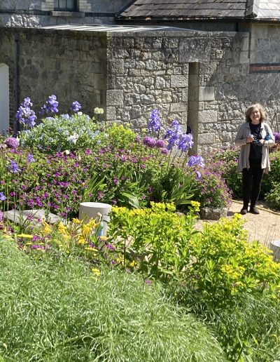 Deb in private garden in Ireland
